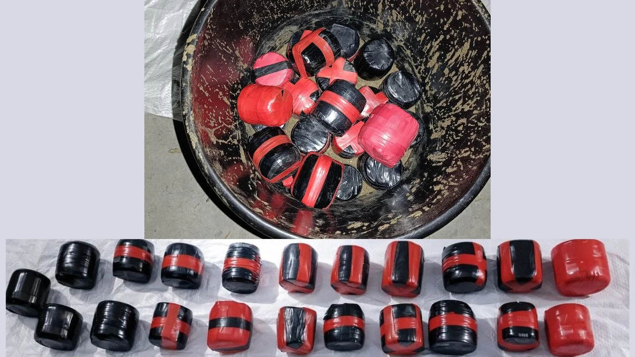 রাজশাহীতে র‍্যাবের অভিযানে ২১টি ককটেল ও দেশীয় অস্ত্র উদ্ধার